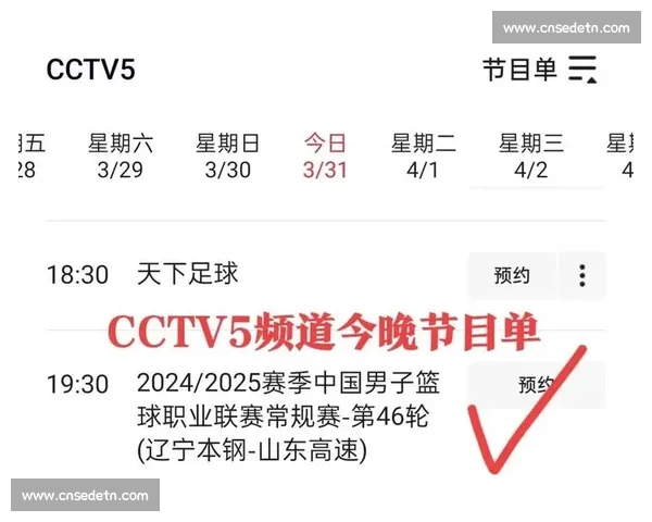 CBA官方赛事平台入口全面指南及最新赛程直播解析